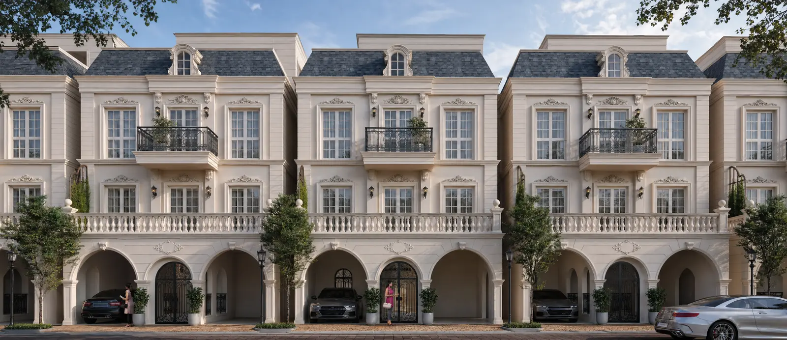 French-themed row villas at Godrej Florenne